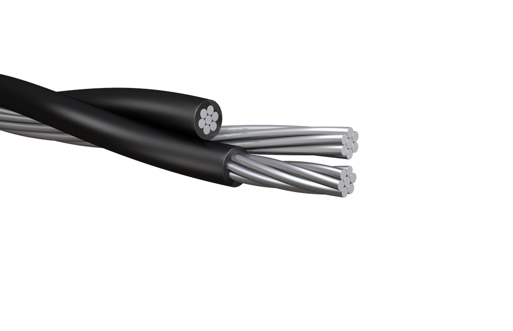 #2/0 TRIPLEX TWISTED SERVICE CABLE